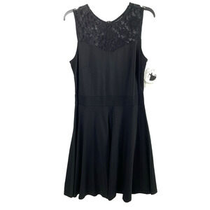 Heloise Dress Womens Large Black Lace Sleeveless Event Whimsygoth Goth Coquette